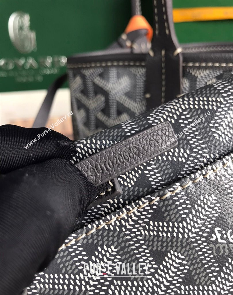 Goyard Anjou Mini Tote bag with Heart Print Grey 2024 020660 (nana-24103050)