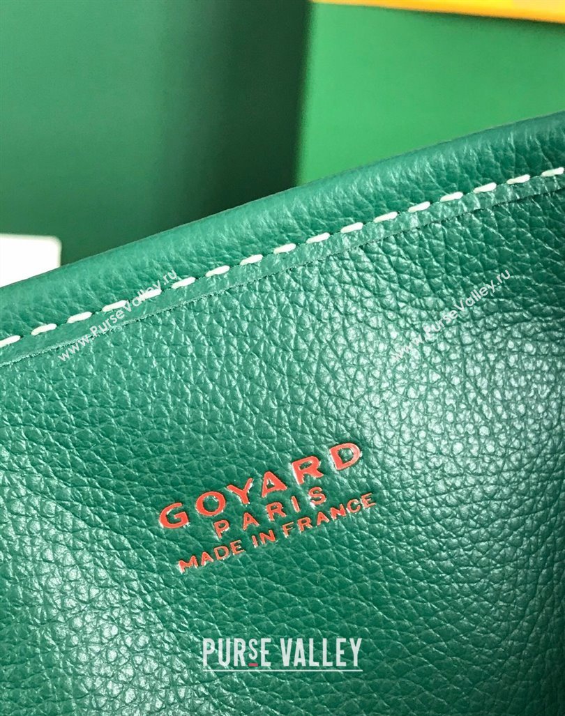 Goyard Anjou Mini Tote bag with Heart Print Green 2024 020660 (nana-24103056)