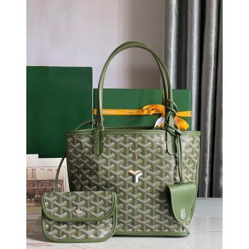 Goyard Anjou Mini Tote bag with Y Print Avocado Green 2024 020660 (nana-24103045)