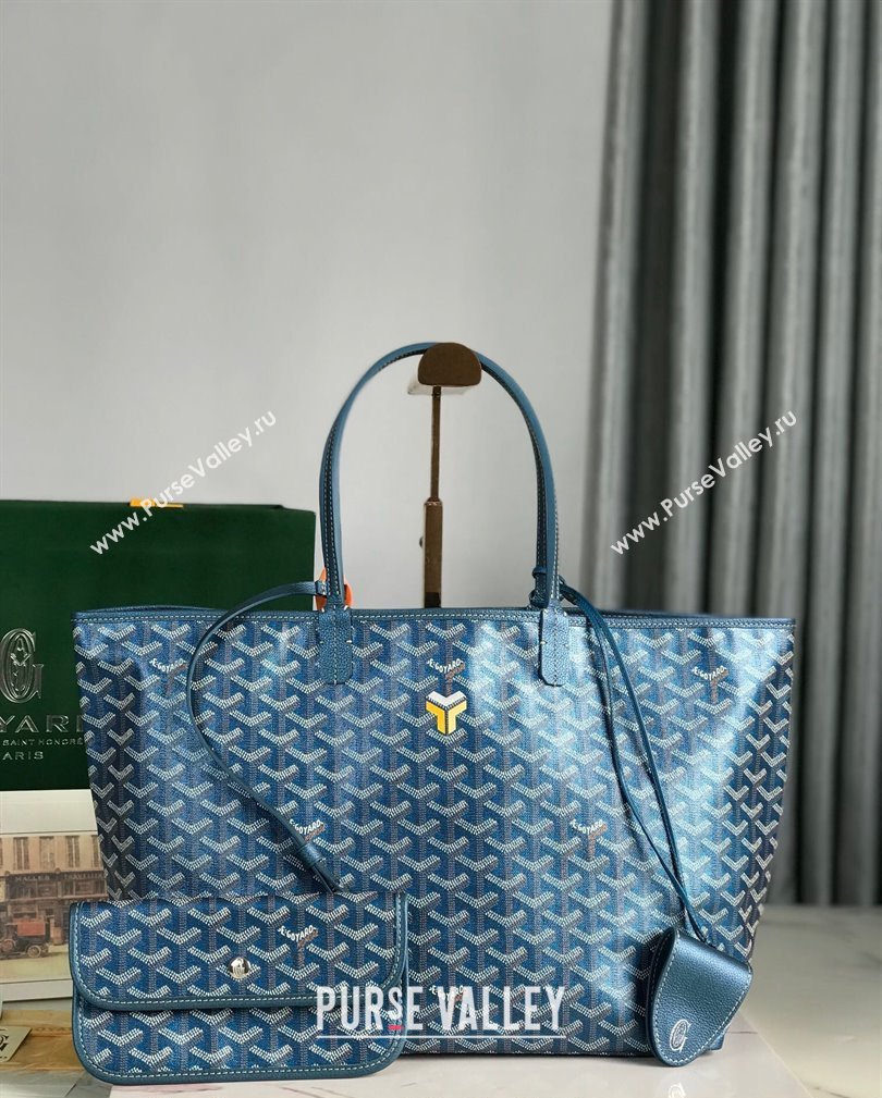 Goyard Glittering Saint Louis GM Tote Bag Pearly Blue 2024 020144 (ZHANG-241108001)