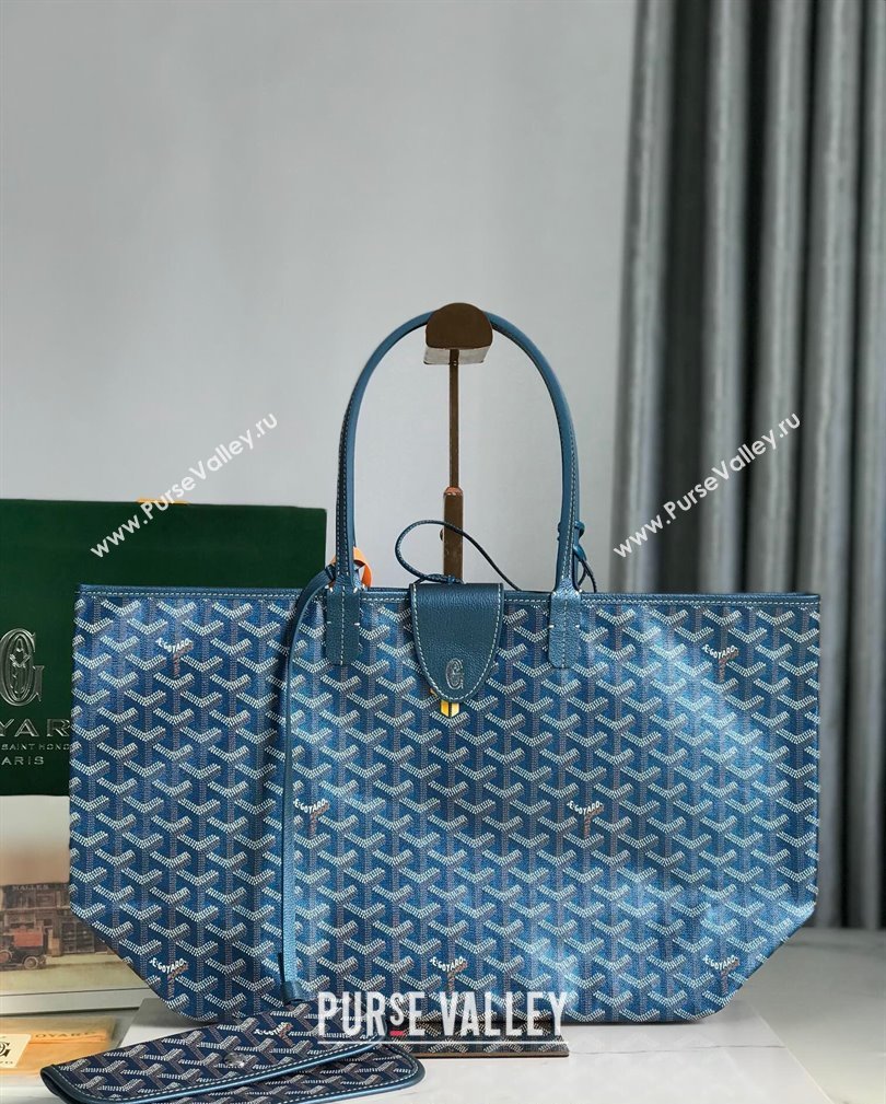 Goyard Glittering Saint Louis PM Tote Bag Pearly Blue 2024 020144 (ZHANG-241108006)