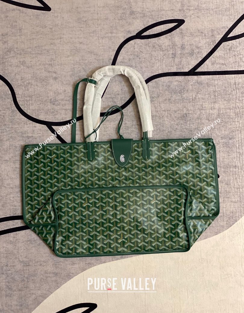 Goyard Reversible Anjou PM Tote Bag Green 2024 1216 (ZHANG-241216026)