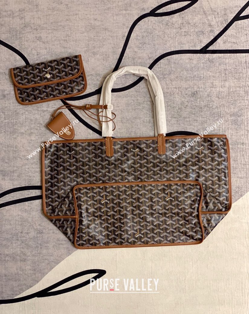 Goyard Reversible Anjou PM Tote Bag Brown 2024 1216 (ZHANG-241216027)