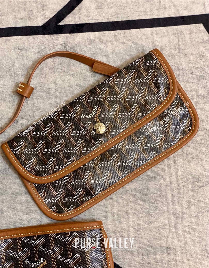 Goyard Reversible Anjou PM Tote Bag Brown 2024 1216 (ZHANG-241216027)