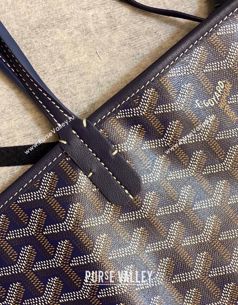 Goyard Reversible Anjou PM Tote Bag Navy Blue 2024 1216 (ZHANG-241216028)