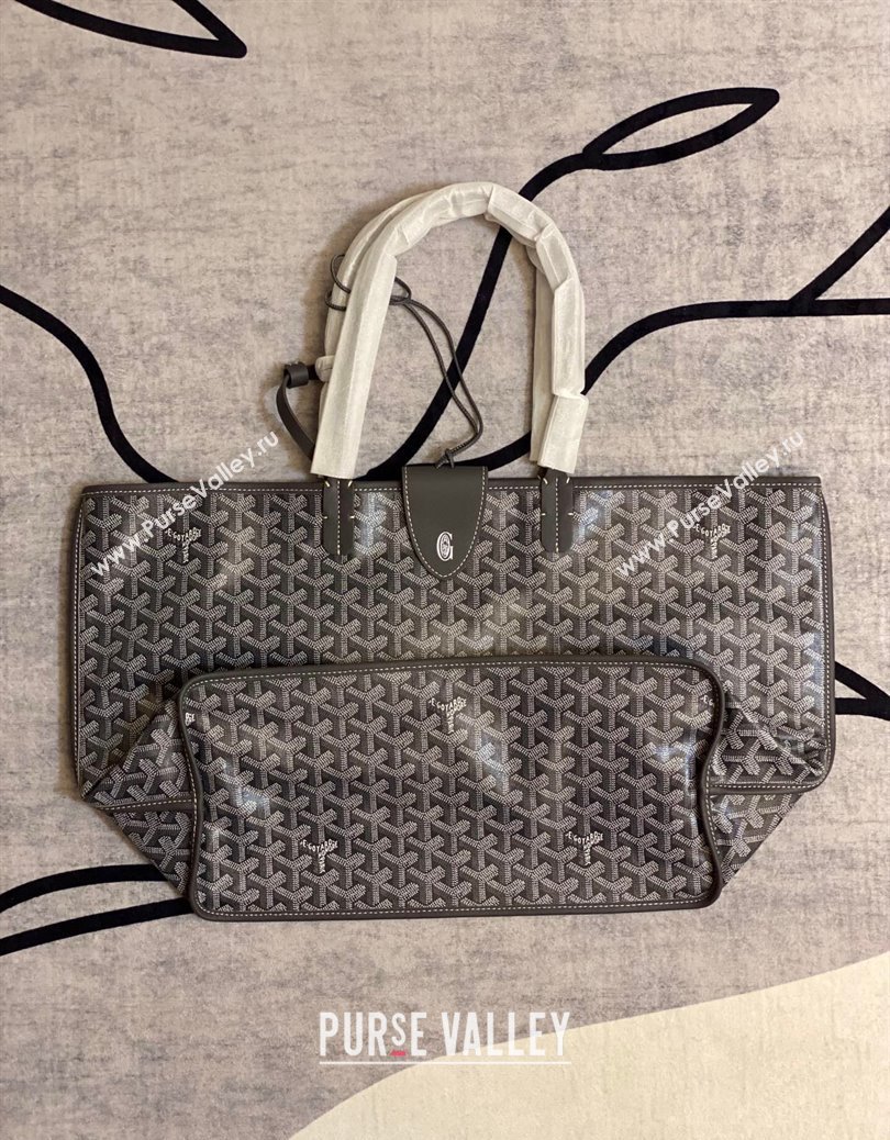 Goyard Reversible Anjou PM Tote Bag Grey 2024 1216 (ZHANG-241216029)