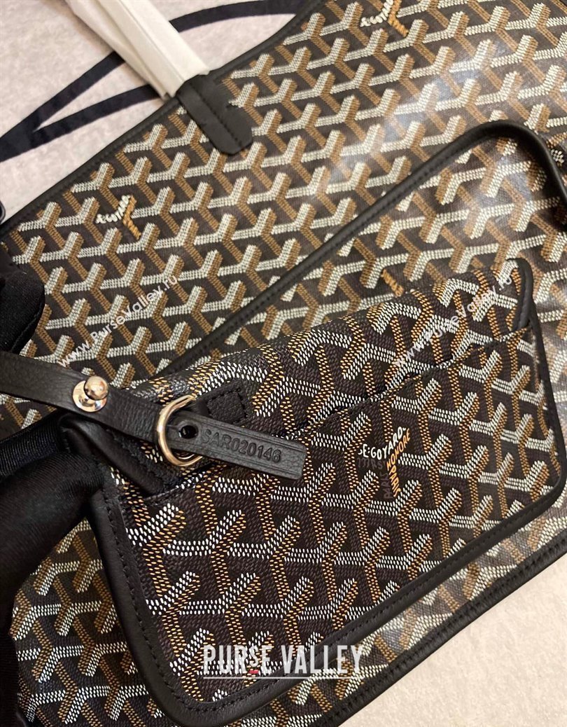 Goyard Reversible Anjou PM Tote Bag Black 2024 1216 (ZHANG-241216030)