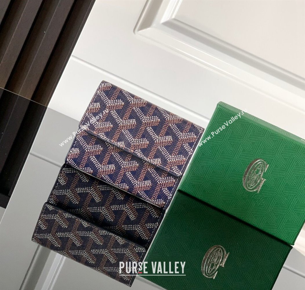 Goyard Marigny Wallet Navy Blue 2024 GY3312 (ZHANG-241216034)