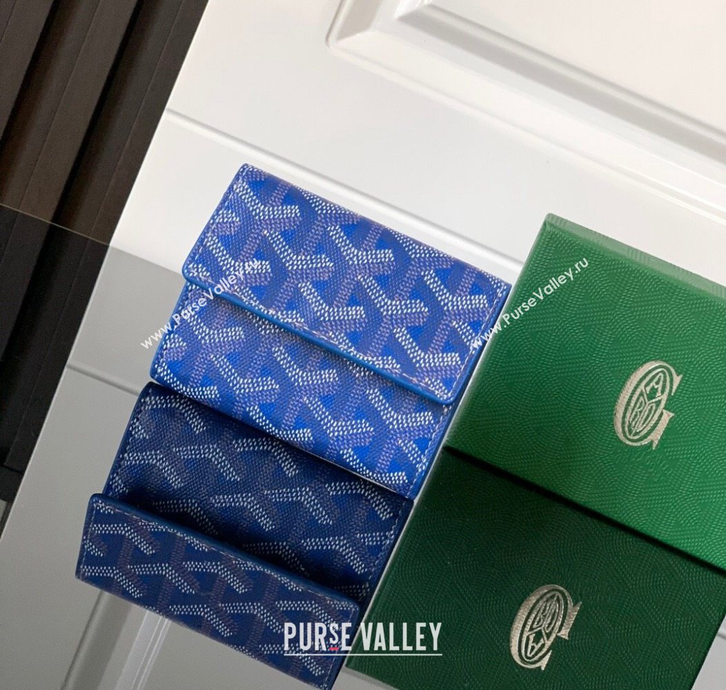 Goyard Marigny Wallet Sky Blue 2024 GY3312 (ZHANG-241216035)