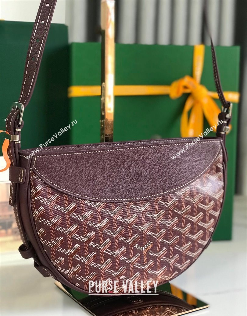 Goyard Hirondelle Shoulder Bag Burgundy 2024 GY8007 (ZHANG-241216023)