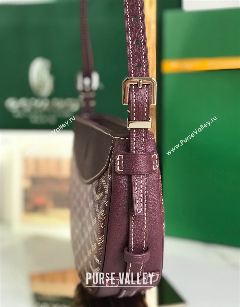 Goyard Hirondelle Shoulder Bag Burgundy 2024 GY8007 (ZHANG-241216023)