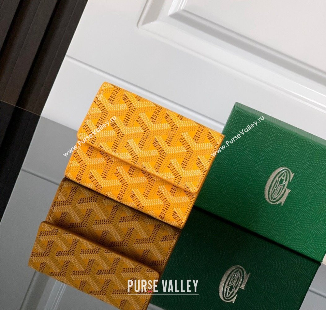 Goyard Marigny Wallet Yellow 2024 GY3312 (ZHANG-241216039)