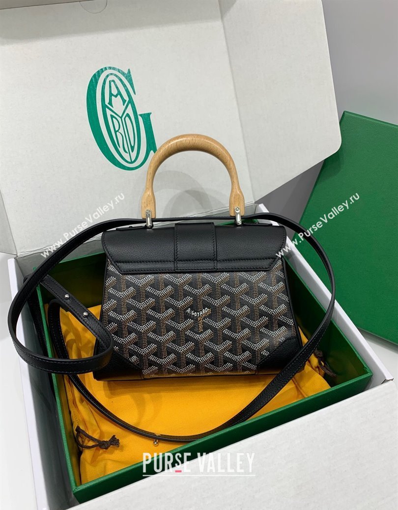 Goyard Saigon Souple Mini Top Handle Bag Black 2024 GY8005 (ZHANG-241216041)