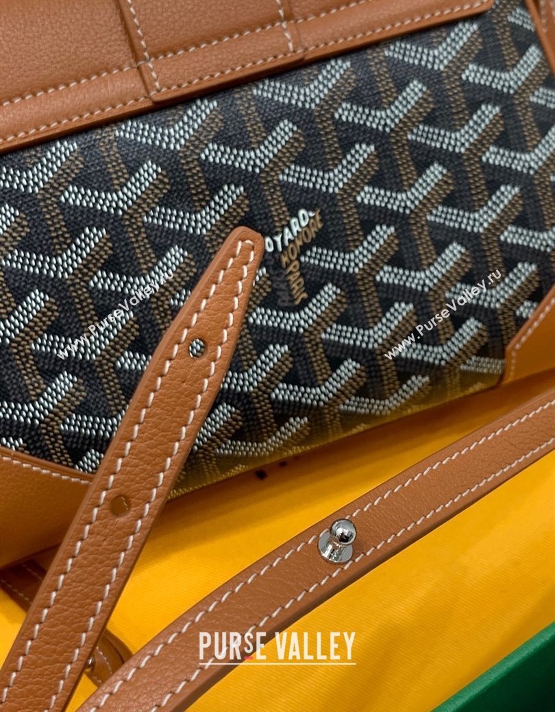 Goyard Saigon Souple Mini Top Handle Bag Brown 2024 GY8005 (ZHANG-241216043)