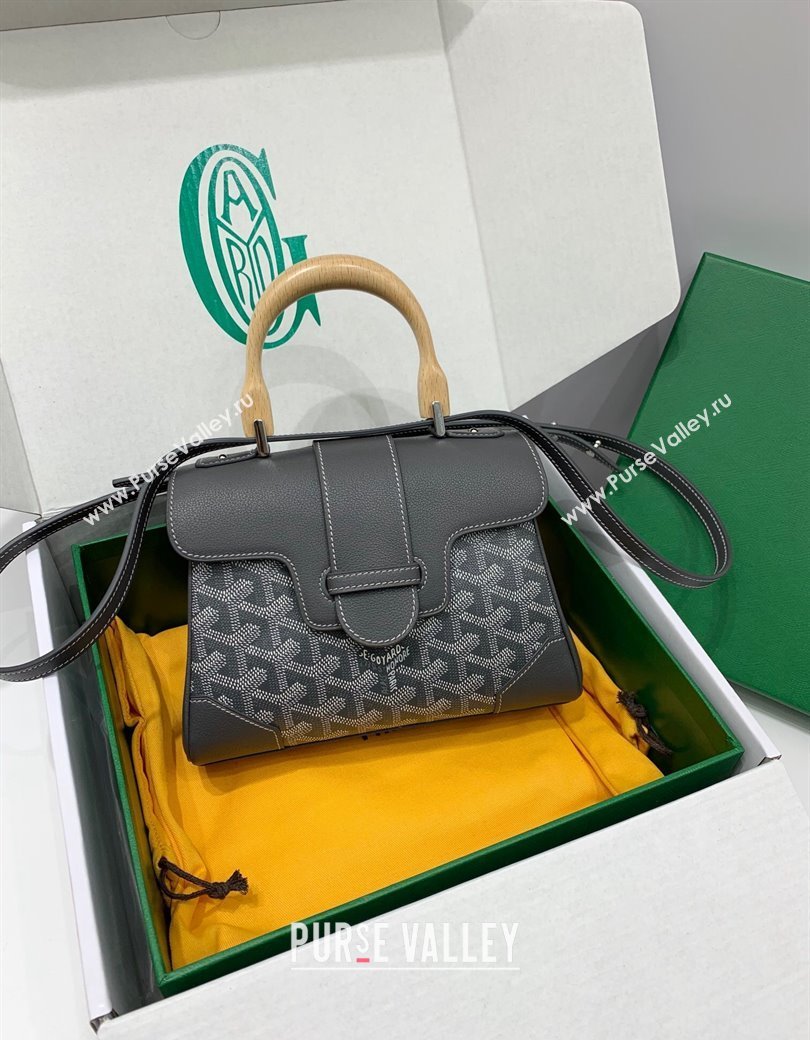 Goyard Saigon Souple Mini Top Handle Bag Grey 2024 GY8005 (ZHANG-241216044)