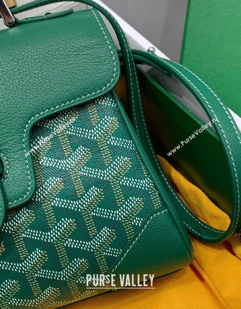 Goyard Saigon Souple Mini Top Handle Bag Green 2024 GY8005 (ZHANG-241216045)