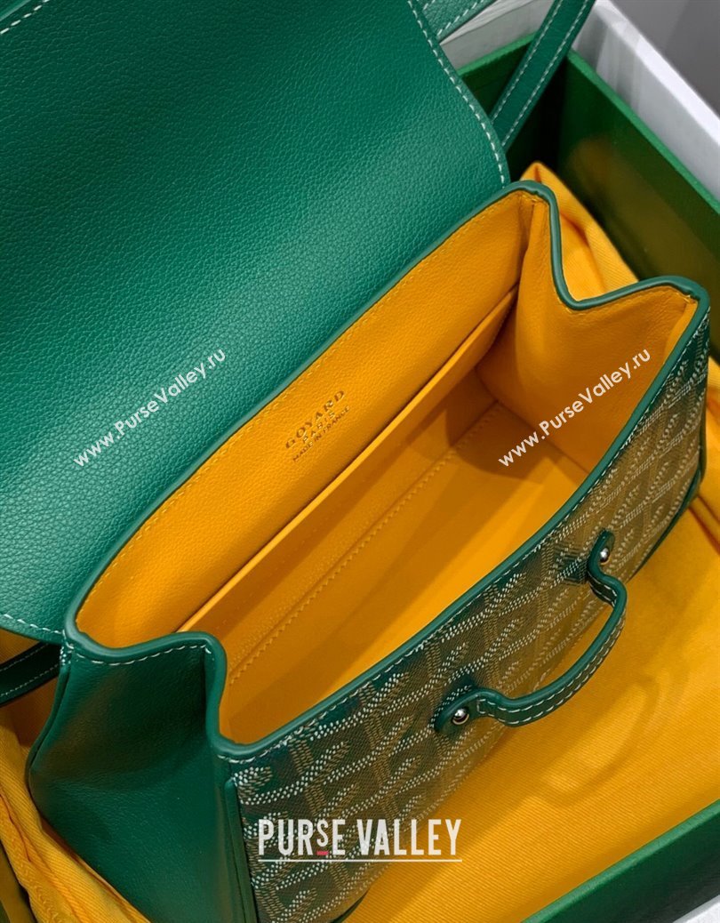 Goyard Saigon Souple Mini Top Handle Bag Green 2024 GY8005 (ZHANG-241216045)