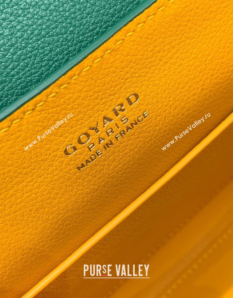 Goyard Saigon Souple Mini Top Handle Bag Green 2024 GY8005 (ZHANG-241216045)