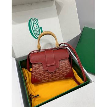 Goyard Saigon Souple Mini Top Handle Bag Red 2024 GY8005 (ZHANG-241216046)