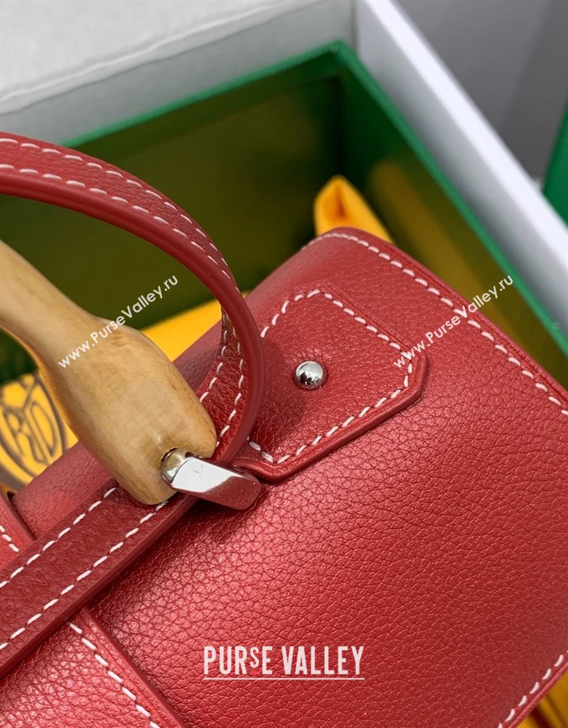 Goyard Saigon Souple Mini Top Handle Bag Red 2024 GY8005 (ZHANG-241216046)