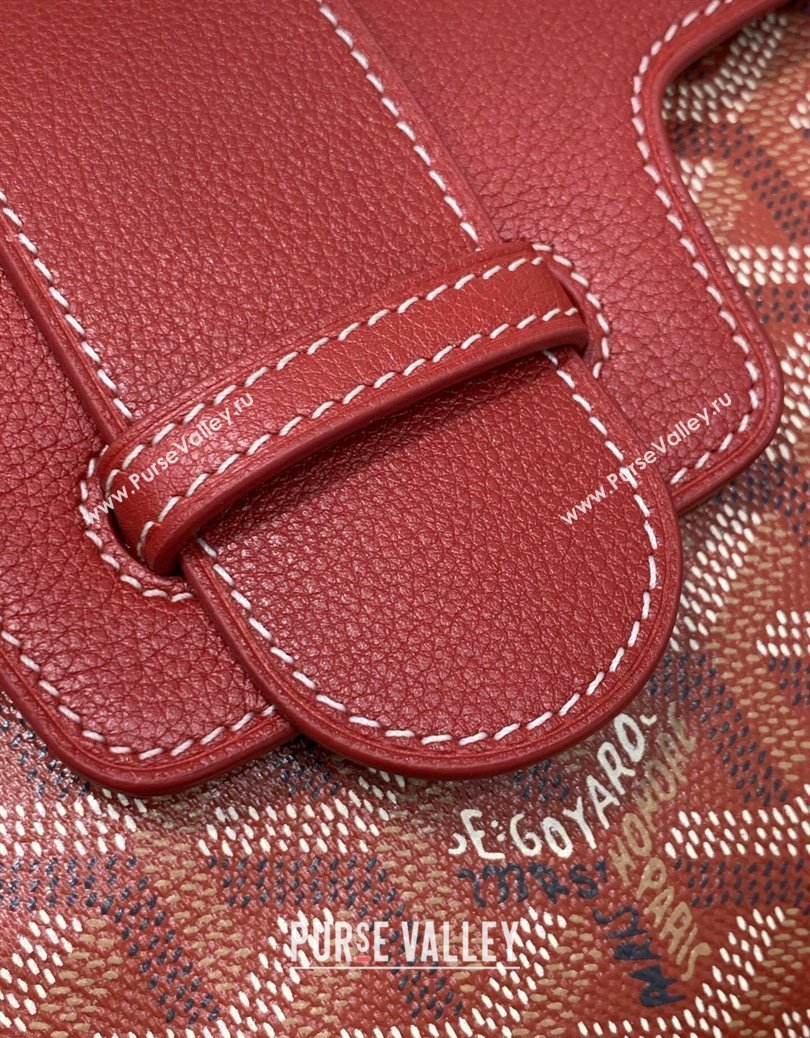 Goyard Saigon Souple Mini Top Handle Bag Red 2024 GY8005 (ZHANG-241216046)