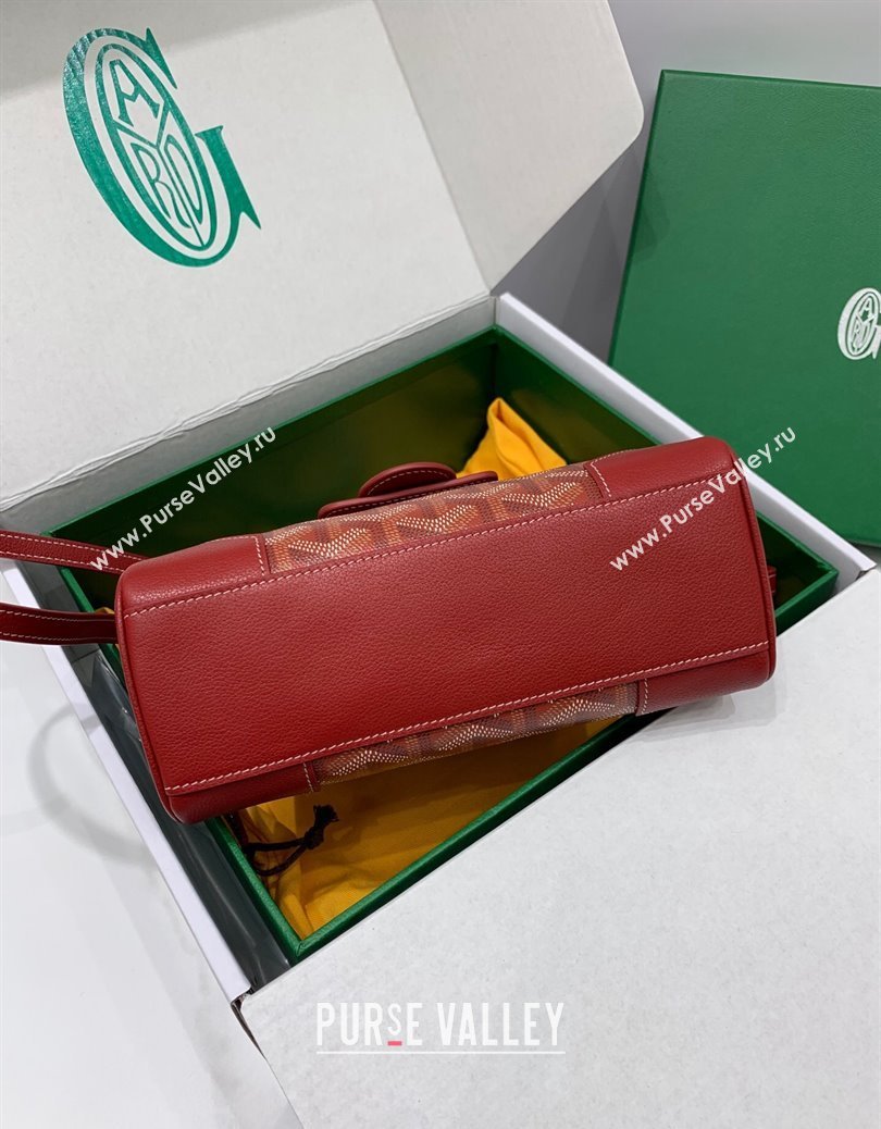 Goyard Saigon Souple Mini Top Handle Bag Red 2024 GY8005 (ZHANG-241216046)