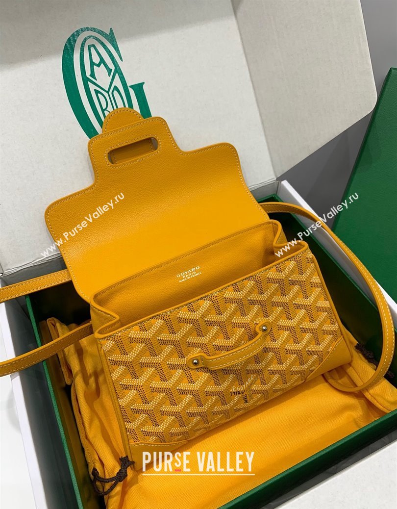 Goyard Saigon Souple Mini Top Handle Bag Yellow 2024 GY8005 (ZHANG-241216047)