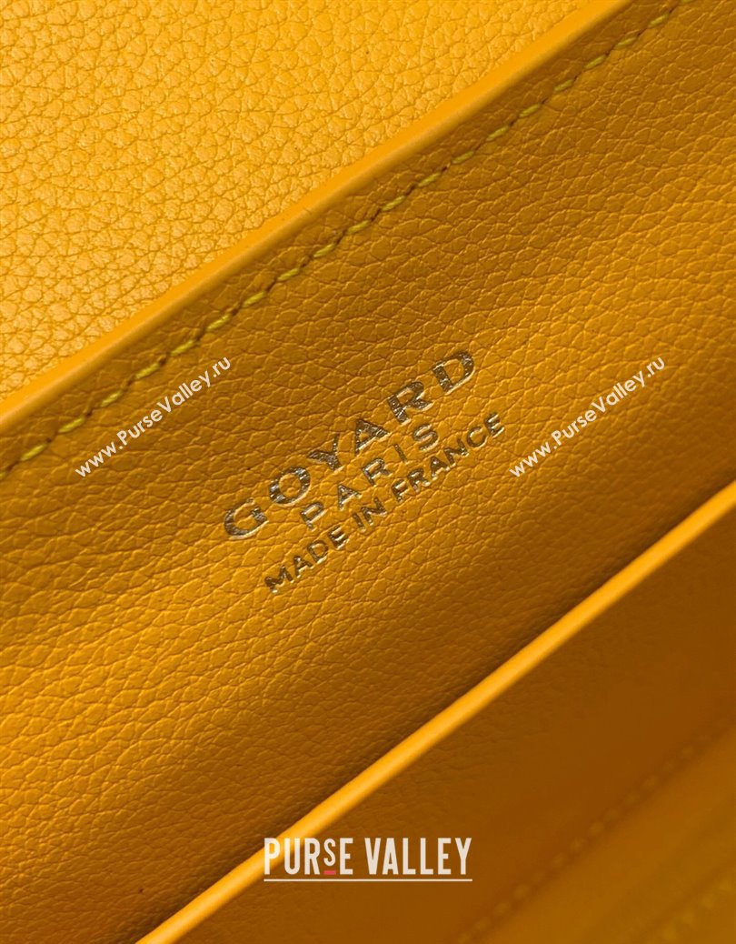 Goyard Saigon Souple Mini Top Handle Bag Yellow 2024 GY8005 (ZHANG-241216047)