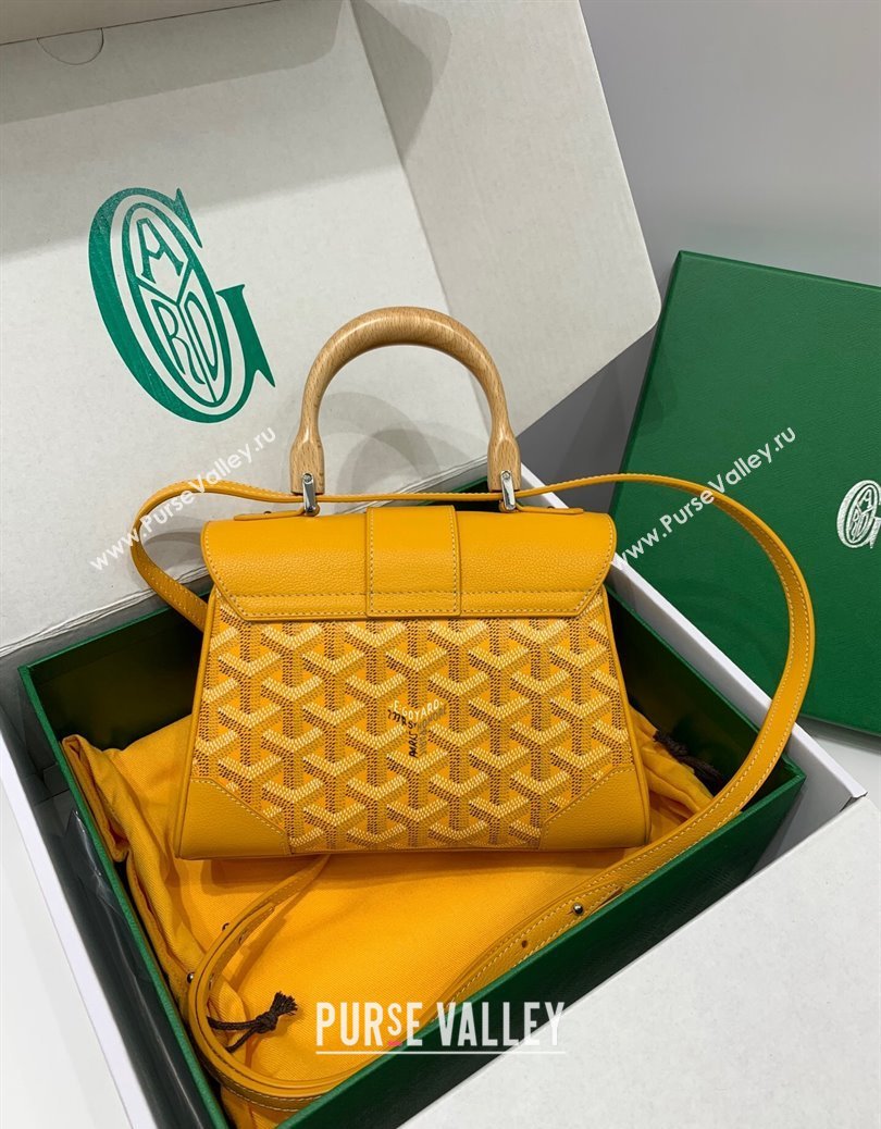 Goyard Saigon Souple Mini Top Handle Bag Yellow 2024 GY8005 (ZHANG-241216047)