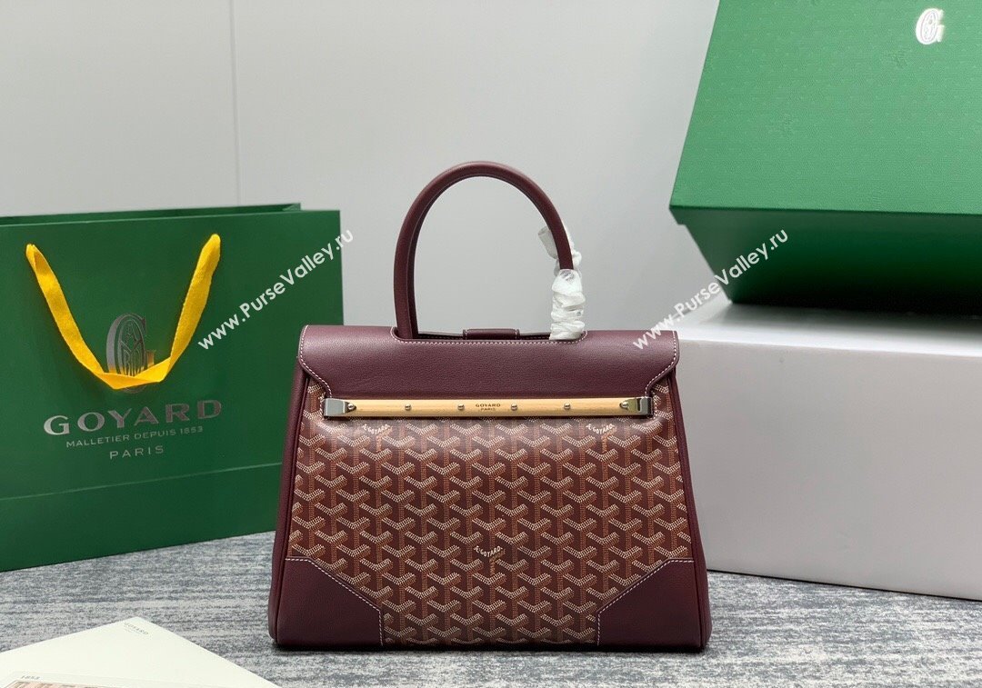 Goyard Saïgon Tote Bag Burgundy 2024 GY8006 (ZHANG-241216054)