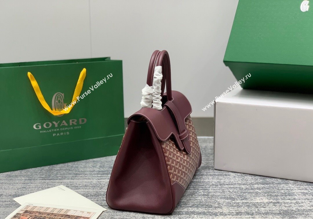 Goyard Saïgon Tote Bag Burgundy 2024 GY8006 (ZHANG-241216054)