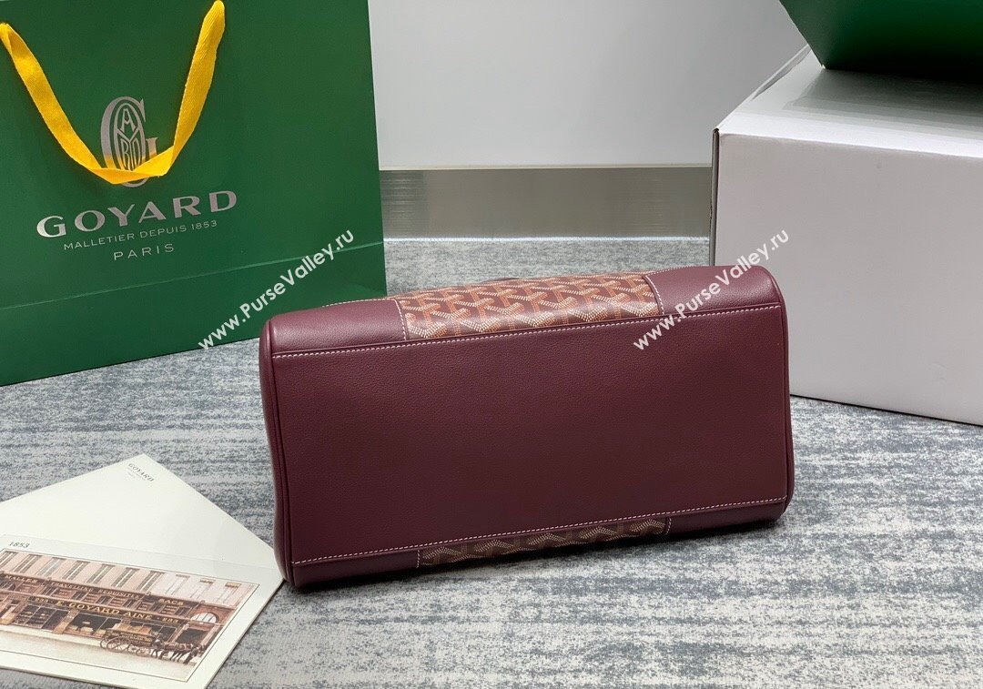 Goyard Saïgon Tote Bag Burgundy 2024 GY8006 (ZHANG-241216054)