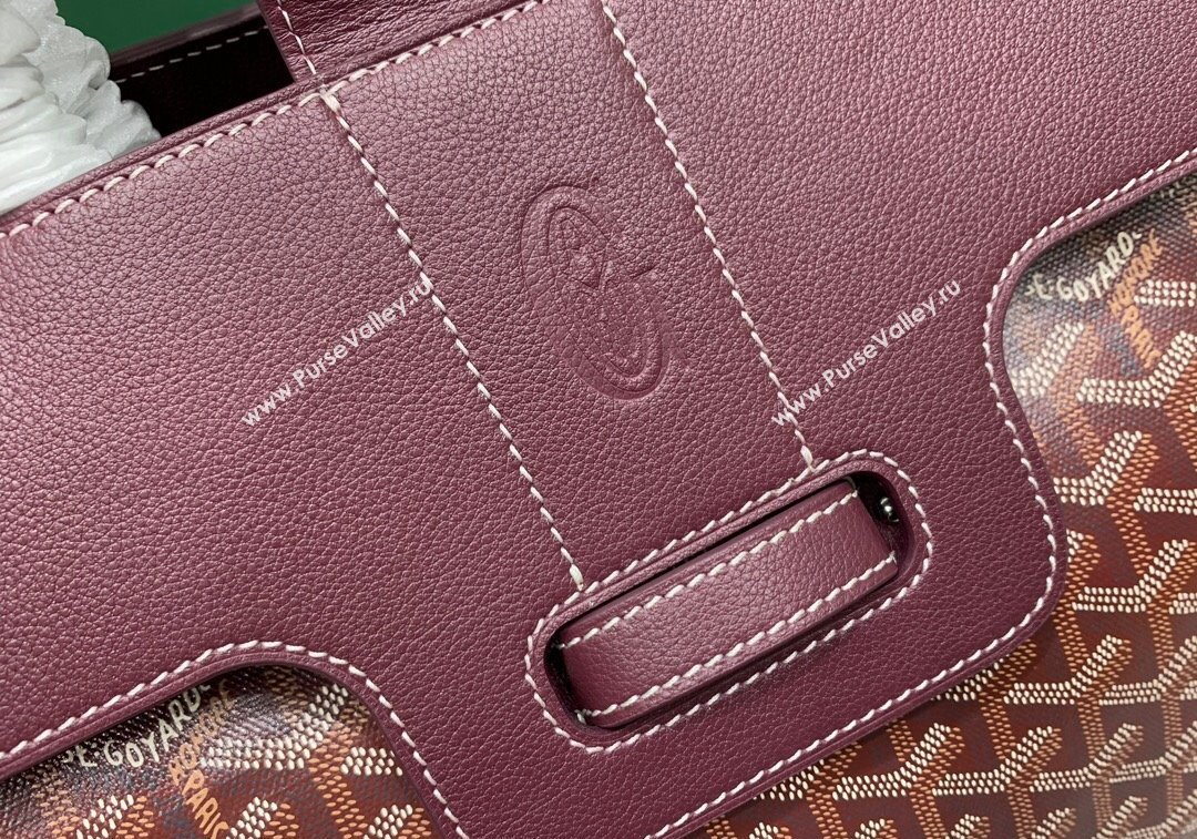 Goyard Saïgon Tote Bag Burgundy 2024 GY8006 (ZHANG-241216054)