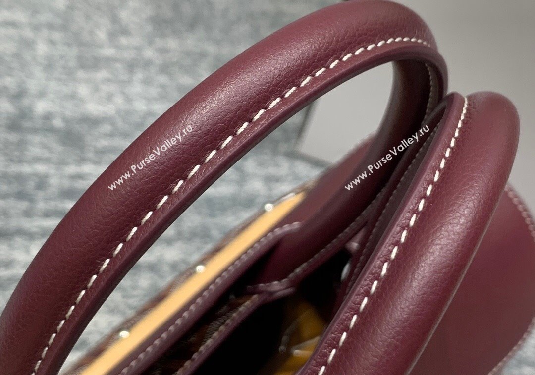 Goyard Saïgon Tote Bag Burgundy 2024 GY8006 (ZHANG-241216054)