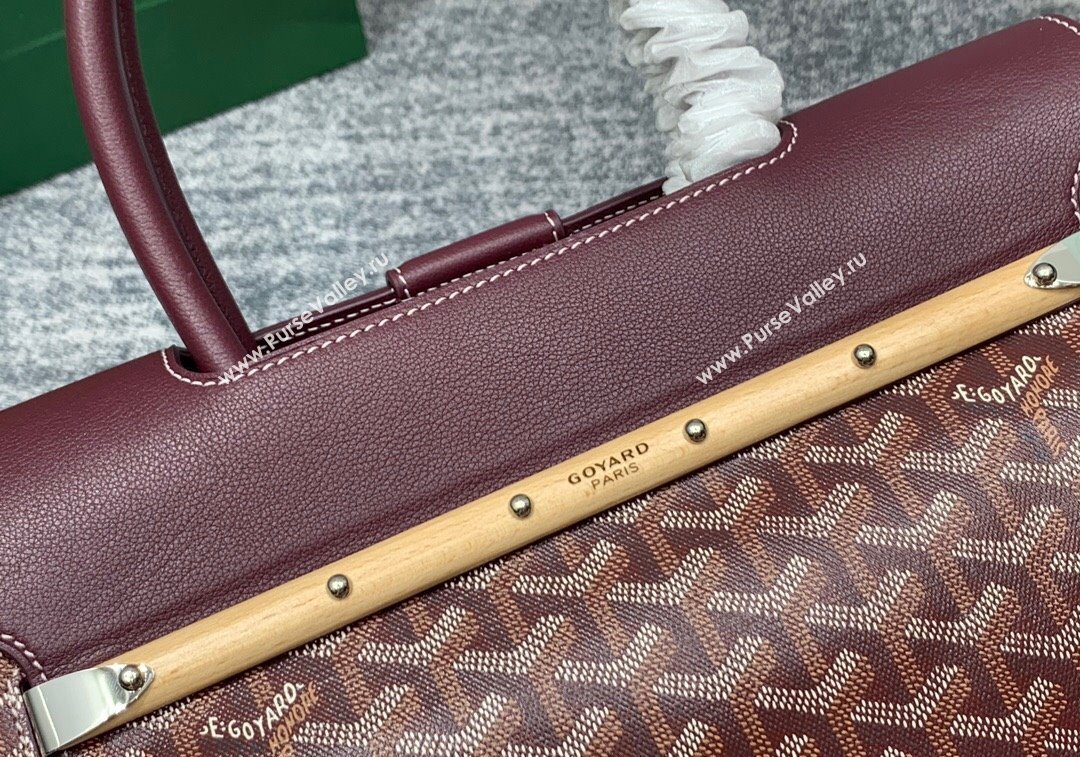 Goyard Saïgon Tote Bag Burgundy 2024 GY8006 (ZHANG-241216054)