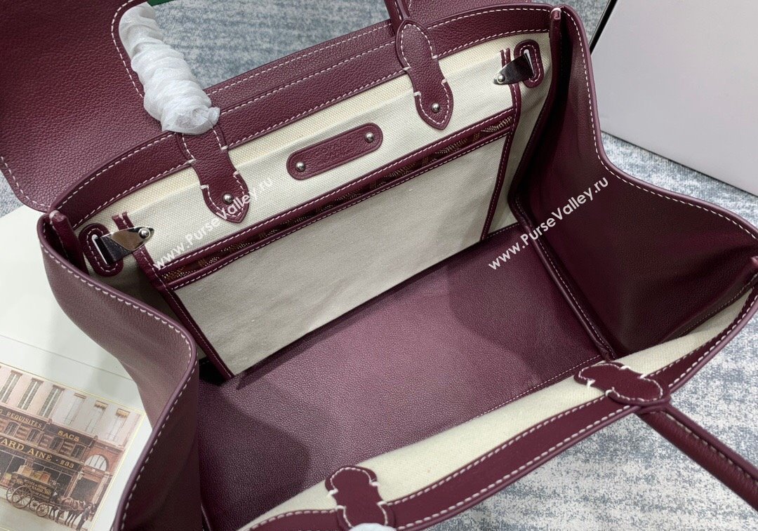 Goyard Saïgon Tote Bag Burgundy 2024 GY8006 (ZHANG-241216054)