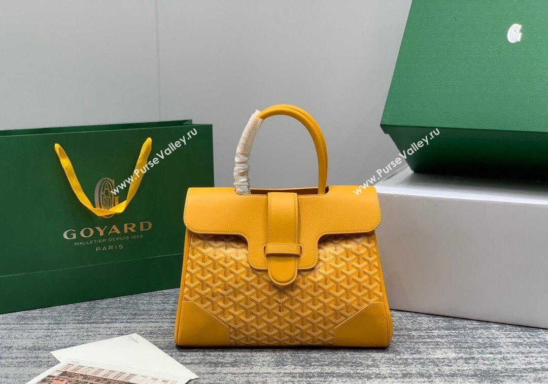 Goyard Saïgon Tote Bag Yellow 2024 GY8006 (ZHANG-241216055)