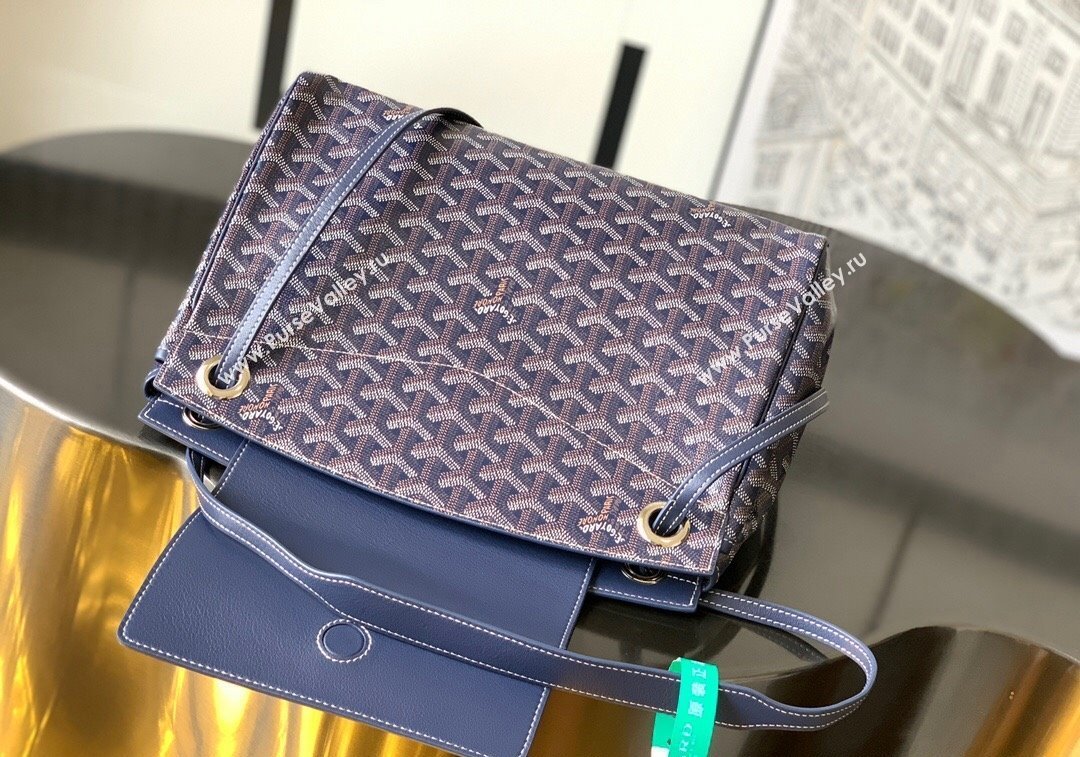 Goyard Rouette PM Shoulder Bag Navy Blue 2024 GY6685 (ZHANG-241216065)