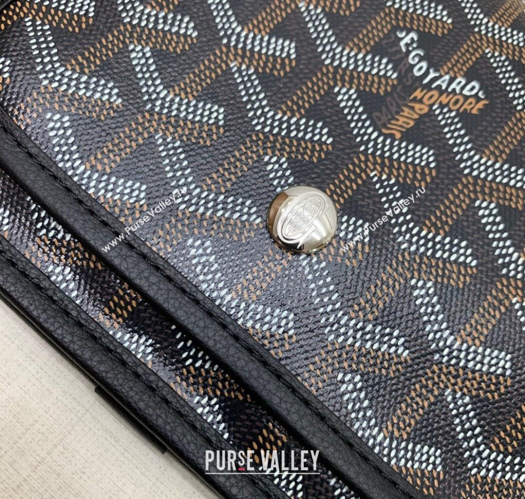 Goyard Plumet Pocket Wallet Mini Bag Black 2024 GY8015 1216 (ZHANG-241216067)