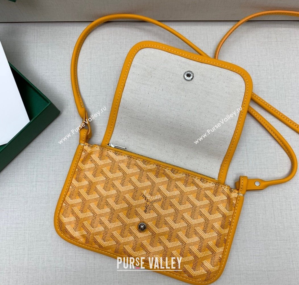 Goyard Plumet Pocket Wallet Mini Bag Yellow 2024 GY8015 1216 (ZHANG-241216070)