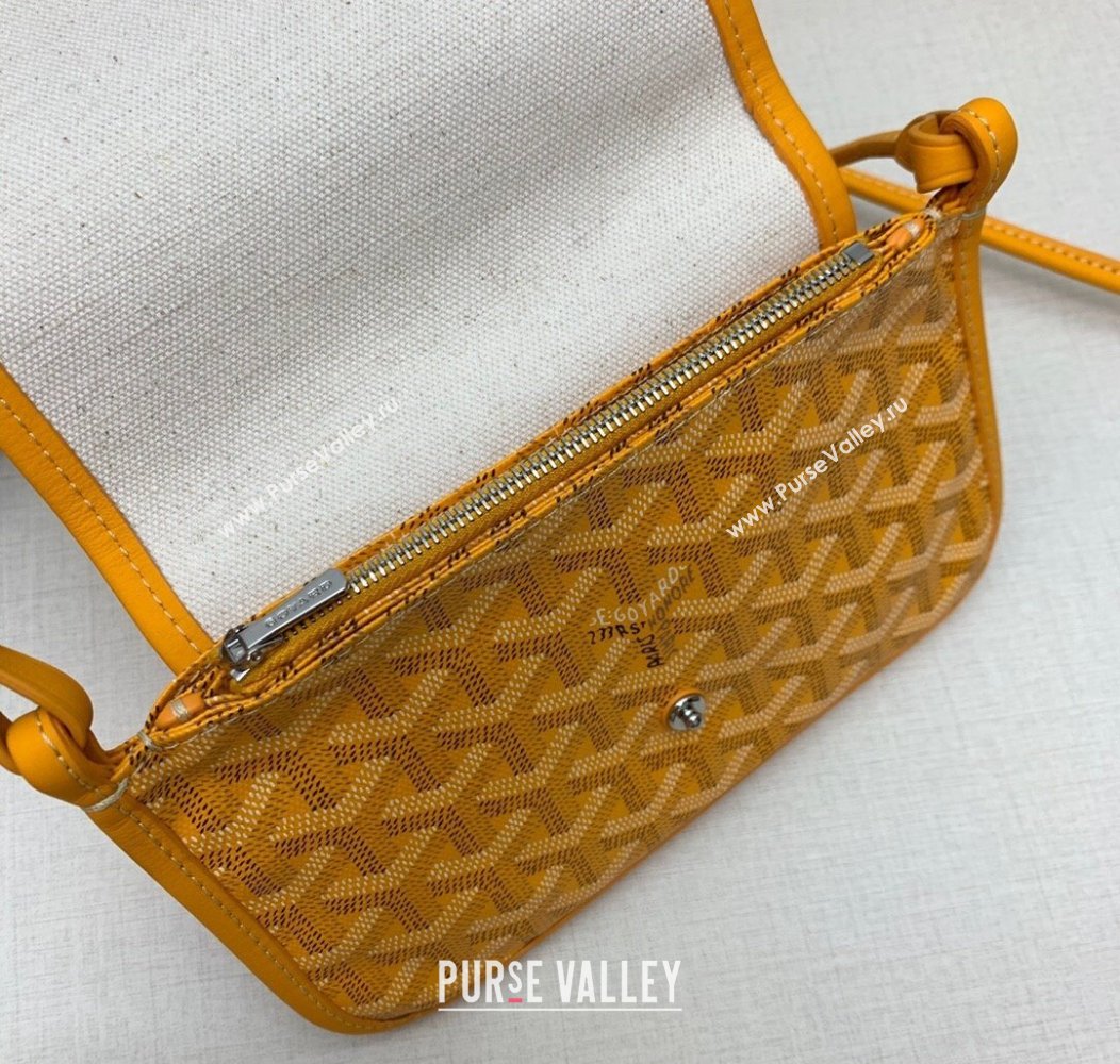 Goyard Plumet Pocket Wallet Mini Bag Yellow 2024 GY8015 1216 (ZHANG-241216070)