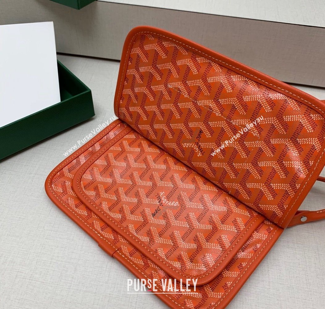 Goyard Plumet Pocket Wallet Mini Bag Orange 2024 GY8015 1216 (ZHANG-241216071)