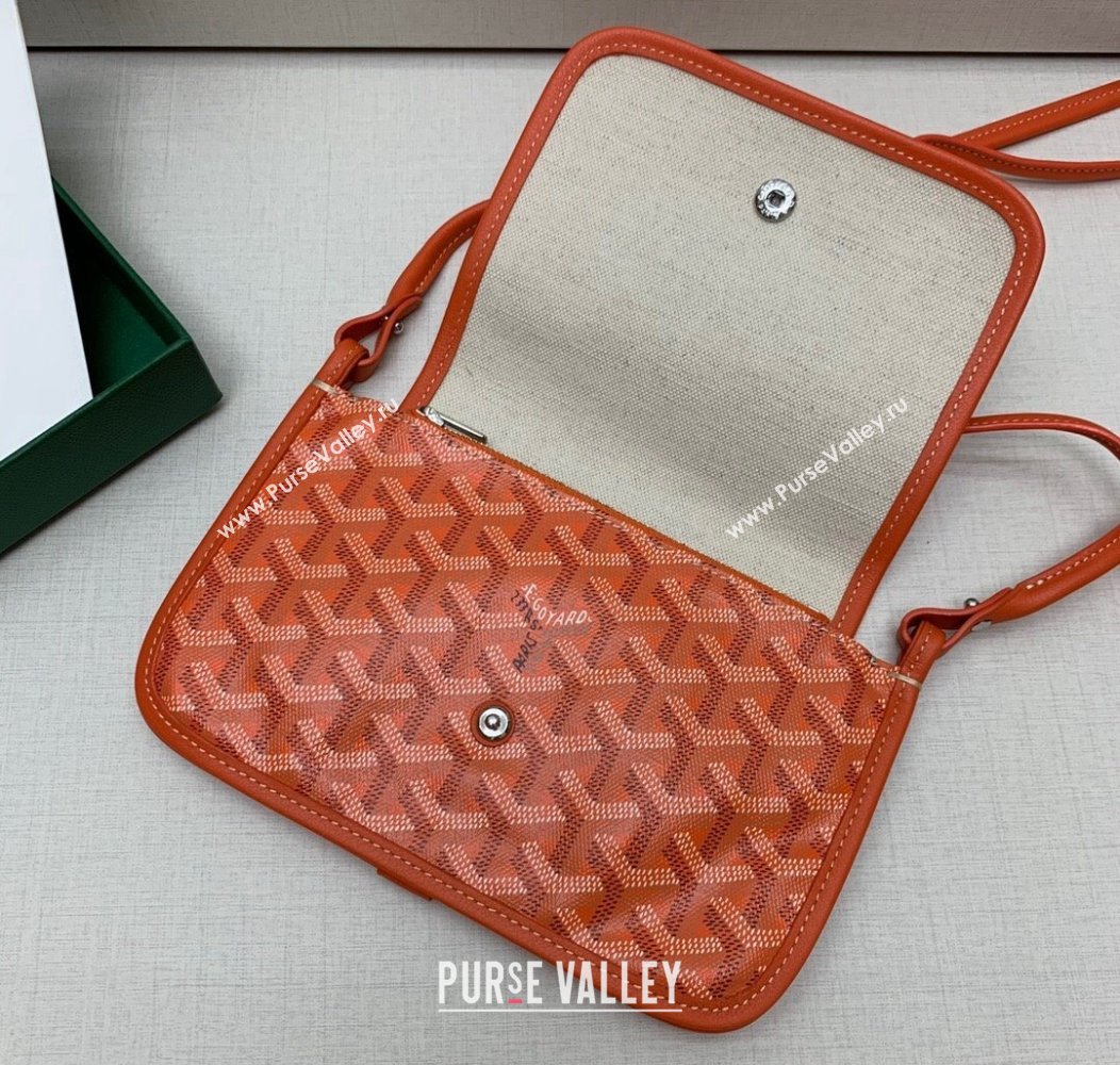 Goyard Plumet Pocket Wallet Mini Bag Orange 2024 GY8015 1216 (ZHANG-241216071)