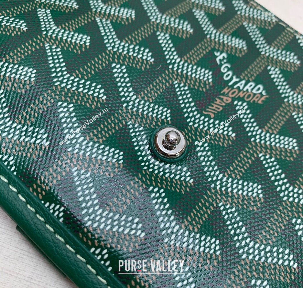 Goyard Plumet Pocket Wallet Mini Bag Green 2024 GY8015 1216 (ZHANG-241216072)