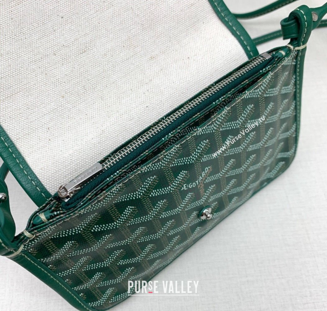 Goyard Plumet Pocket Wallet Mini Bag Green 2024 GY8015 1216 (ZHANG-241216072)