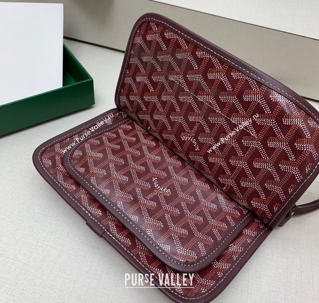 Goyard Plumet Pocket Wallet Mini Bag Burgundy 2024 GY8015 1216 (ZHANG-241216074)