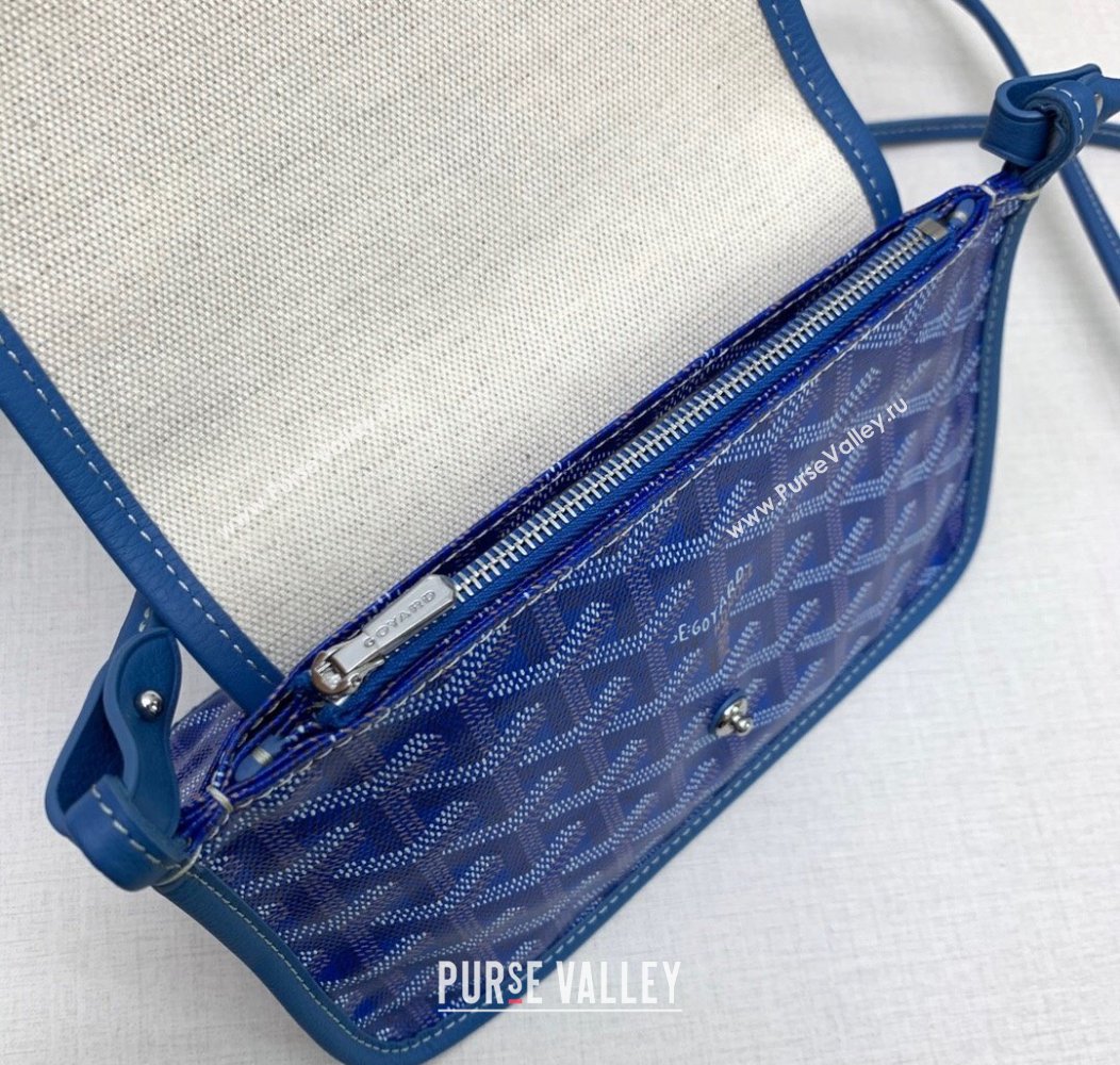 Goyard Plumet Pocket Wallet Mini Bag Sky Blue 2024 GY8015 1216 (ZHANG-241216076)