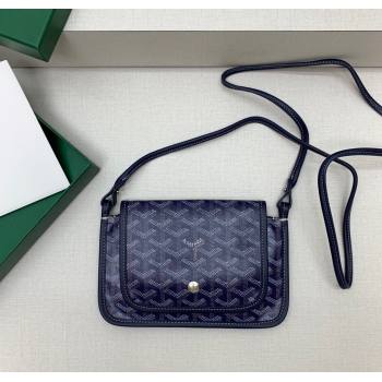 Goyard Plumet Pocket Wallet Mini Bag Navy Blue 2024 GY8015 1216 (ZHANG-241216077)