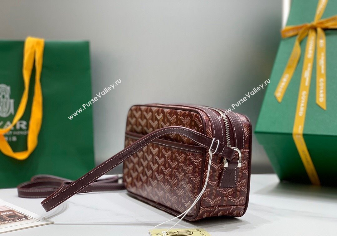 Goyard Cap-Vert PM Camera Bag Burgundy 2024 GY8013 1216 (ZHANG-241216085)