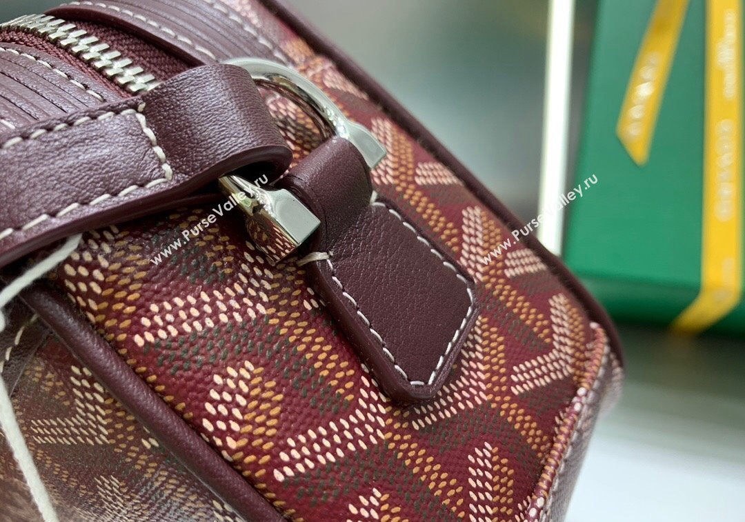 Goyard Cap-Vert PM Camera Bag Burgundy 2024 GY8013 1216 (ZHANG-241216085)